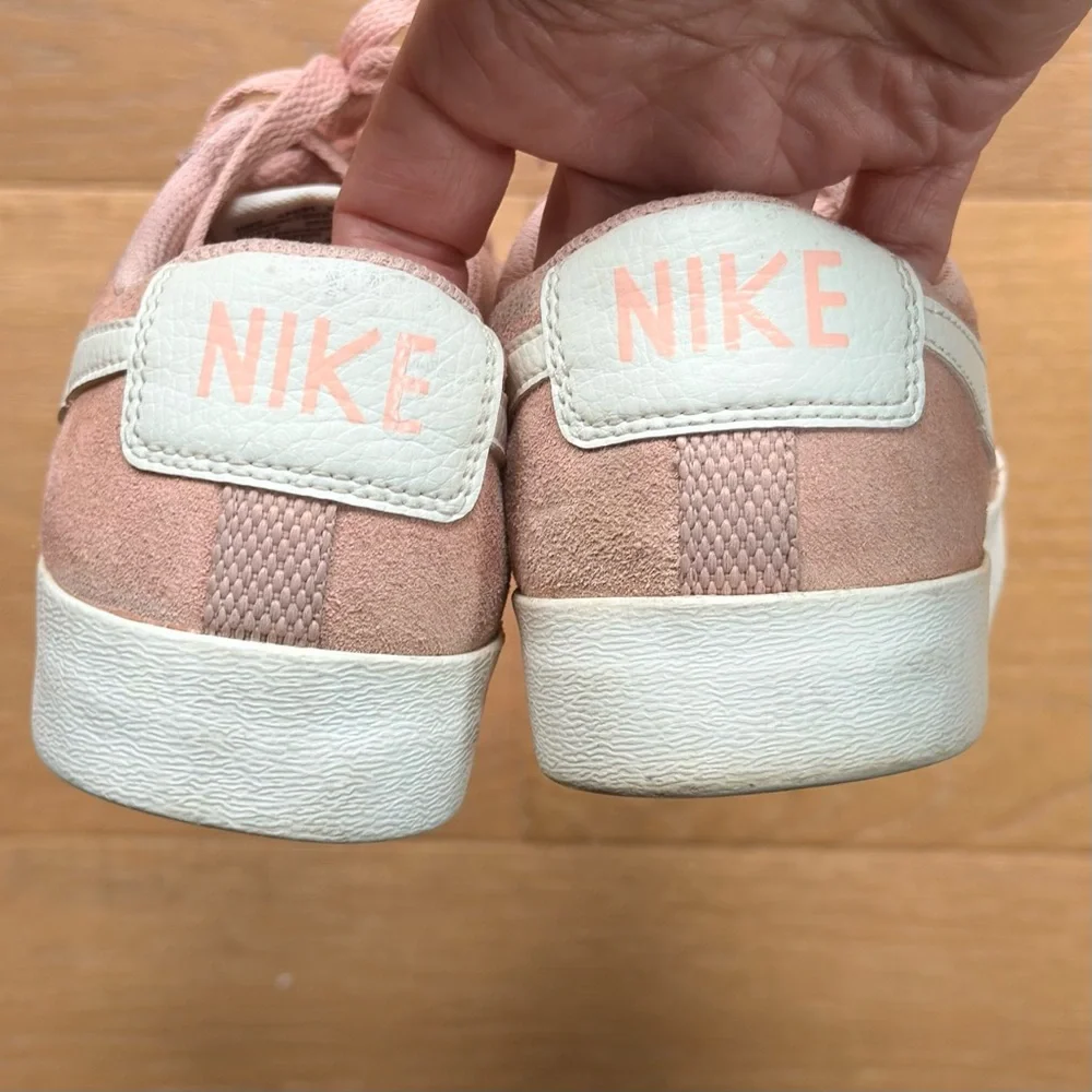 Nike Blazer Low Suede Boho Streetwear Sneakers Light Blush Pink Women's Size 7